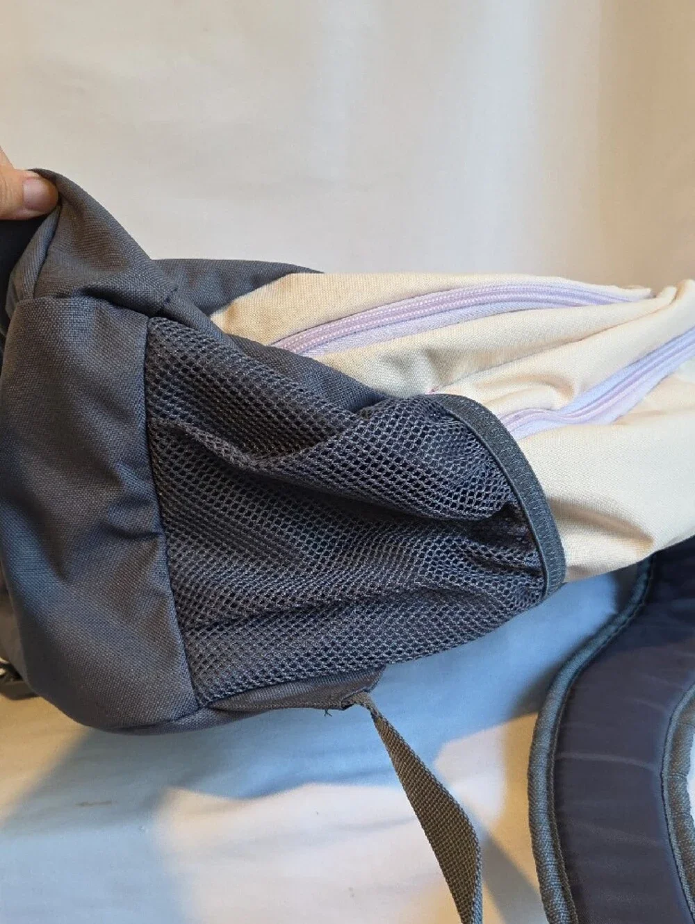 adidas Men’s Gray & Cream Athletic Backpack